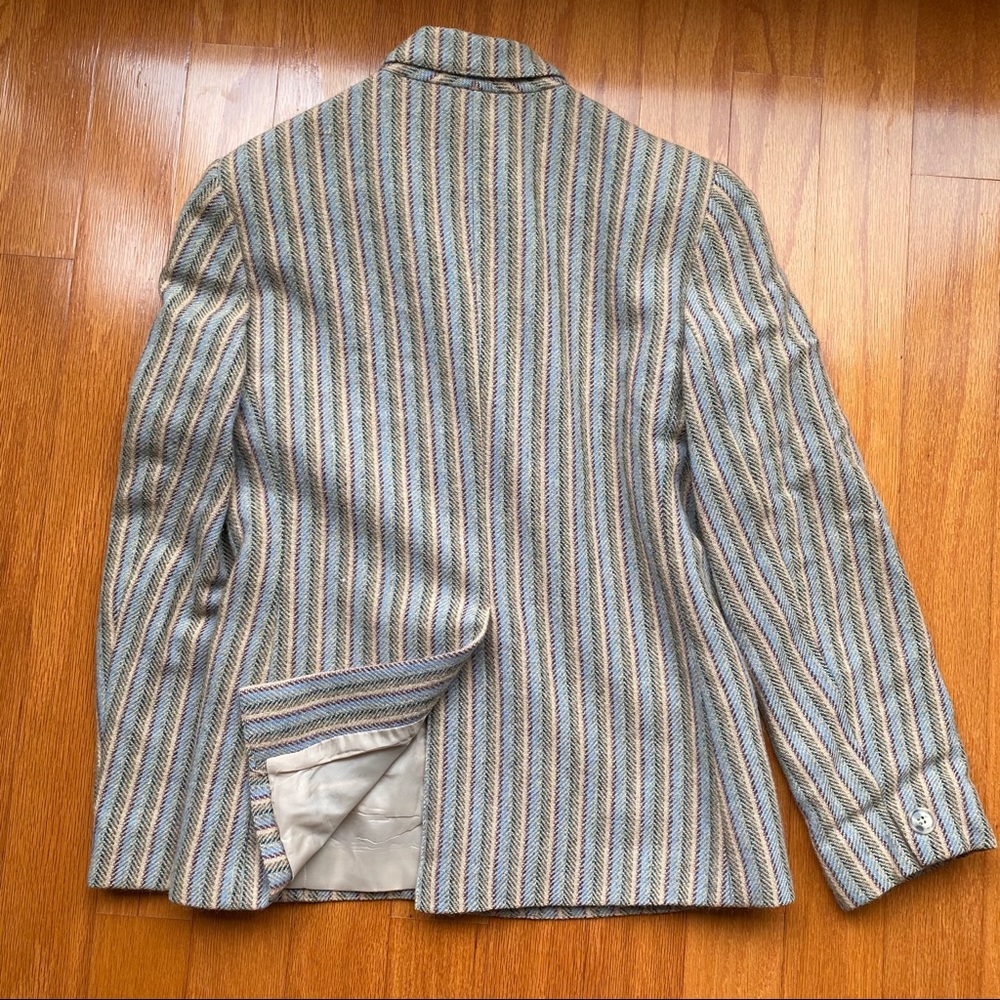 Striped virgin wool jacket and skirt by Dalton - Picture 3 of 6